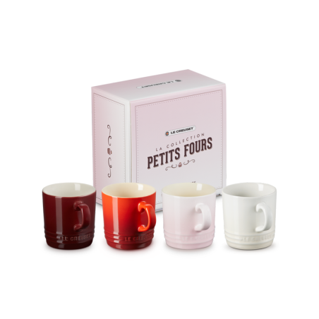 Set 4 Tazas de Café o Té 200ml - Petit Fours