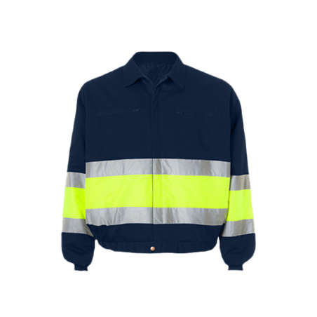 Chaqueta Acolchada de Alta Visibilidad con Cremallera Central Talla S CHEMITOOL SAFETY