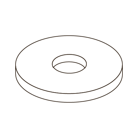 Arandelas Planas DIN 9021 M14 4.8 Zincado Blanco CHEMITOOL FASTENERS