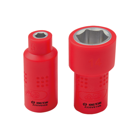 6PT Chave Padrão VDE Métrica Isolada 1/4 'DR. 14mm KING TONY