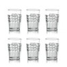 Conjunto de 6 Porta-Copos Transparente - Tiffany