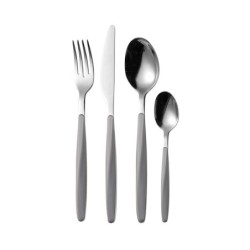 Faqueiro com 24 Peças Cinza - My Fusion