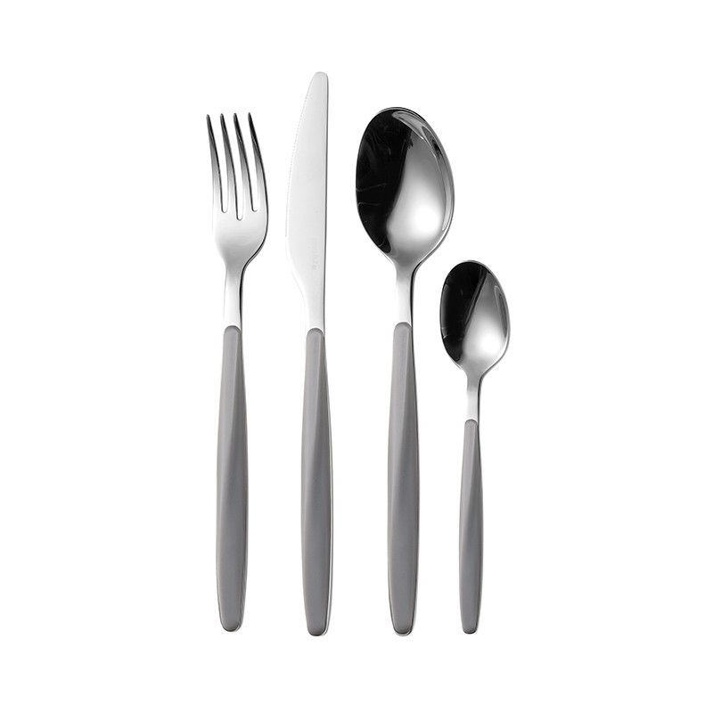 Faqueiro com 24 Peças Cinza - My Fusion Faqueiro com 24 Peças Cinza - My Fusion