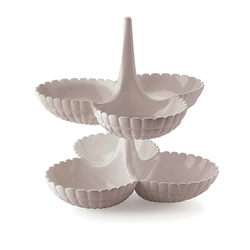 Conj. de 2 Pratos para Aperitivos Toupeira - Tiffany Conj. de 2 Pratos para Aperitivos Toupeira - Tiffany