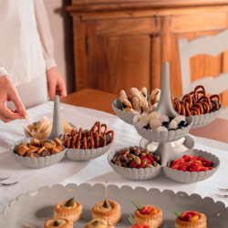 Conj. de 2 Pratos para Aperitivos Toupeira - Tiffany
