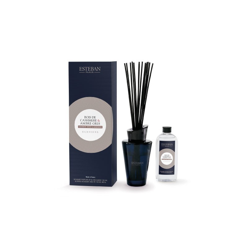 Difusor em Stick Fragrância Madeira de Caxemira e Âmbar Cinzento+Recarga Difusor em Stick Fragrância Madeira de Caxemira e Âmbar Cinzento+Recarga