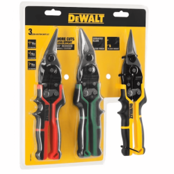 DEWALT HAND TOOLS Set of 3 Ergo Aviation Snip