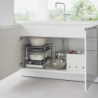 Organizador de 3 Níveis para Lavatório Preto - Tower