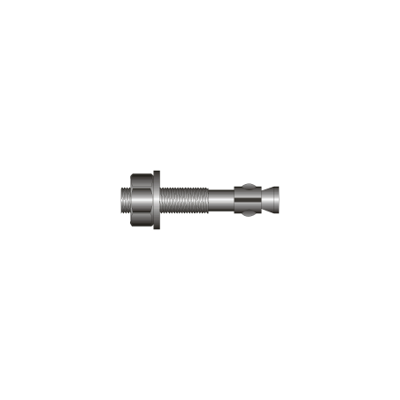 CHEMITOOL FASTENERS Segmented Bushing Zinc-plated Steel M10X70 LV205