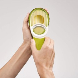Cortador de Aguacates 3 en 1 Verde