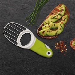 Cortador de Aguacates 3 en 1 Verde