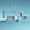 Escobilla con Almacenamiento Grande Gris - Flex Store