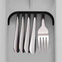 Organizador Compacto de Talheres Cinza - DrawerStore