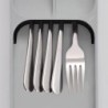 Organizador Compacto de Talheres Cinza - DrawerStore