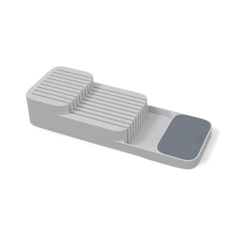 Organizador Compacto de Facas Cinza - DrawerStore Organizador Compacto de Facas Cinza - DrawerStore