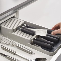 Organizador Compacto de Facas Cinza - DrawerStore