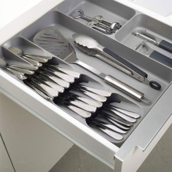 Organizador de Talheres e Gadgets Cinza - DrawerStore