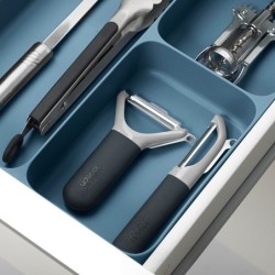 Organizador de Cutelaria Azul DrawerStore - Sky