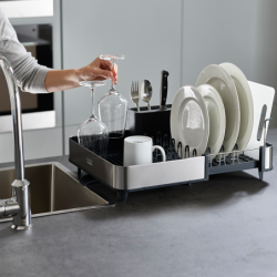 Conjunto Dispensador + Escorredor Inox