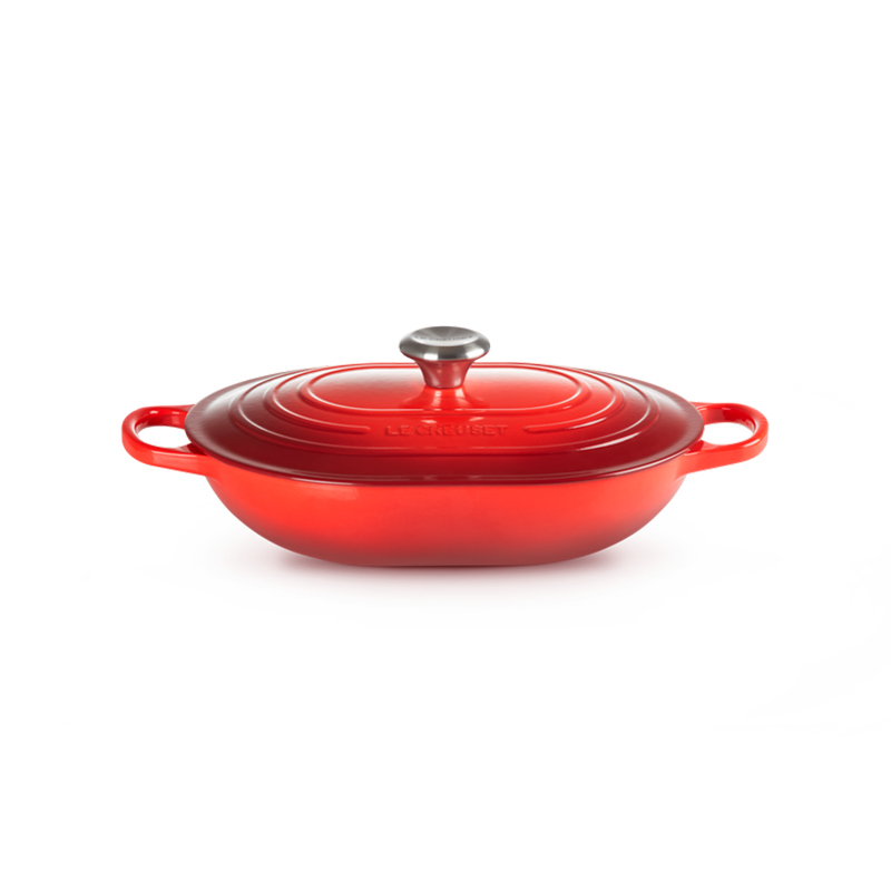 Caçarola Baixa Oblong Oval 31cm Cereja Caçarola Baixa Oblong Oval 31cm Cereja