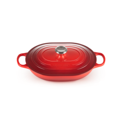 Caçarola Baixa Oblong Oval 31cm Cereja