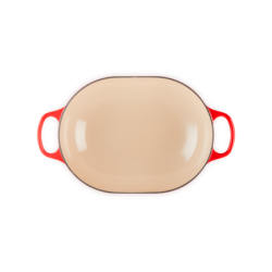 Caçarola Baixa Oblong Oval 31cm Cereja