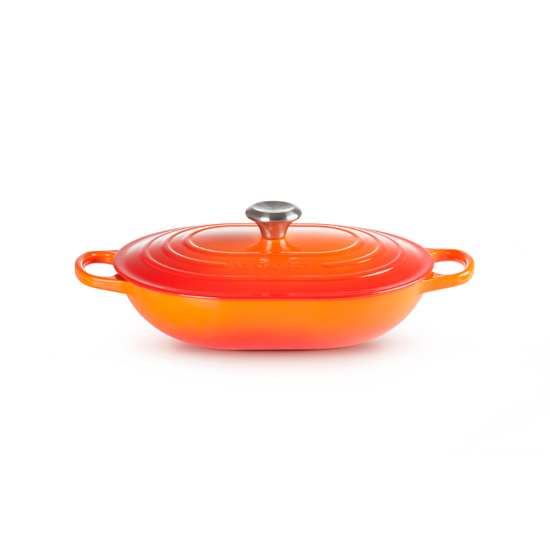 Cast Iron Oblong Casserole 31cm Volcanic Cast Iron Oblong Casserole 31cm Volcanic