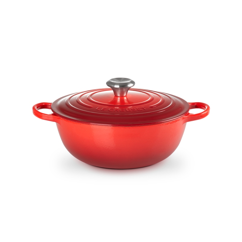 Caçarola Marmita de Ferro Fundido 26cm Cereja Caçarola Marmita de Ferro Fundido 26cm Cereja
