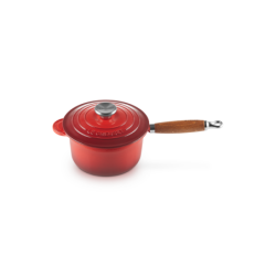 Tacho com Cabo de Madeira 18cm Cerise - Tradition