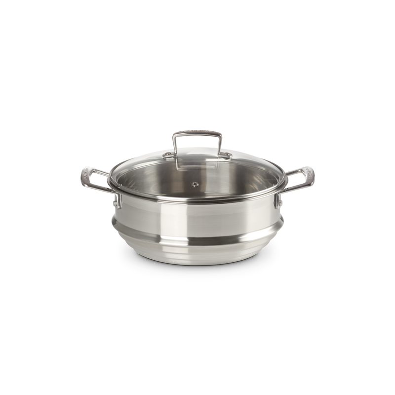 Vaporera Grande con Tapa de Cristal 24cm - Classic Vaporera Grande con Tapa de Cristal 24cm - Classic