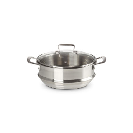 Vaporera Grande con Tapa de Cristal 24cm - Classic