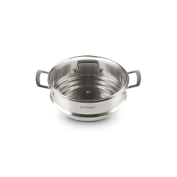 Vaporera Grande con Tapa de Cristal 24cm - Classic