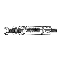 Casquillo Expansivo Acero con Tornillo M6x60 CHEMITOOL