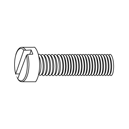 Tornillos de Cabeza Cilindrica Ranurada DIN 84 M8X35 A2 Inox Passivado CHEMITOOL FASTENERS