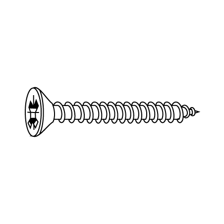 CHEMITOOL FASTENERS Screw POZIDRIV® Bugle Head DIN 7505A 5X20 4.8 Yellow Passivated