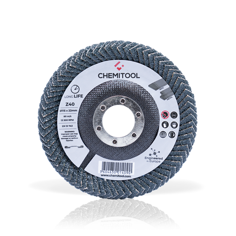 Disco de Lamelas ALL-ROUND Grão Zircónio Z CHEMITOOL Ø115 Z60