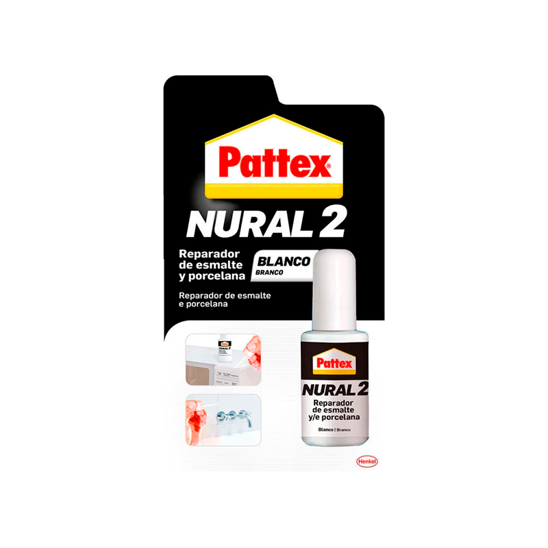 Cola de Reparação NURAL 2 Branco 50ml PATTEX Cola de Reparação NURAL 2 Branco 50ml PATTEX