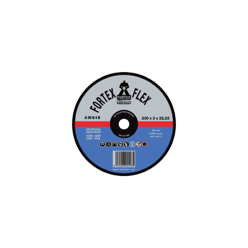 Disco Corte Acero para A30R/Q-4B 150 x 3 x 22 mm FORTEX Disco Corte Acero para A30R/Q-4B 150 x 3 x 22 mm FORTEX