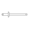 Remache Ciego DIN 7337A 5x34 Aluminio/Acero CHEMITOOL