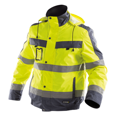 Chaqueta de Invierno Reflectante Lima XS +/- 200 g/m² Amarillo Fluo/Gris DASSY