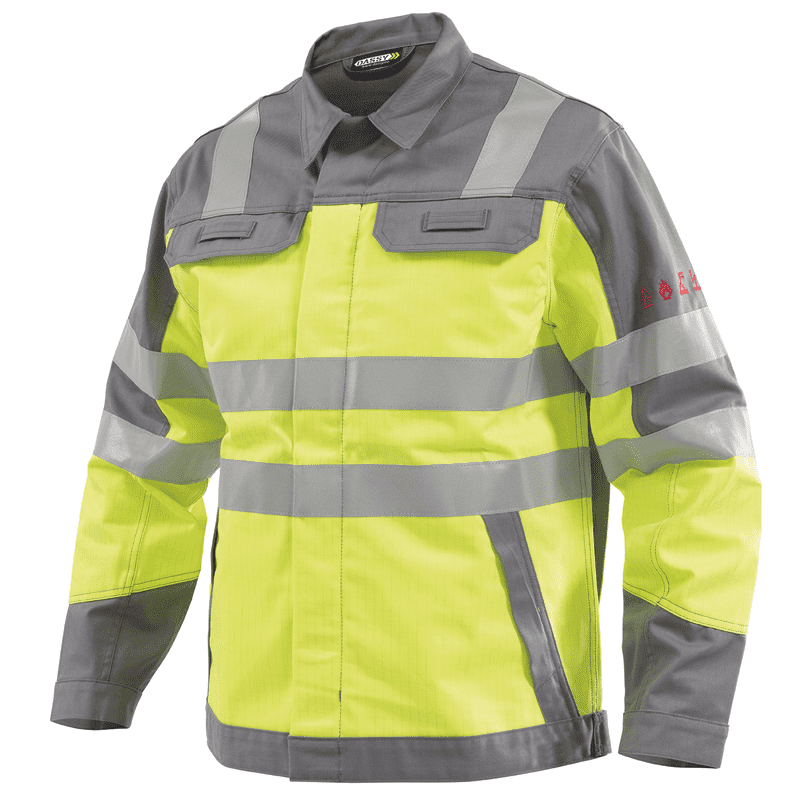 DASSY Franklin Multinorm High Visibility Work Jacket 3XL +/- 330 g/m² Fluo Yellow/Grey DASSY Franklin Multinorm High Visibility Work Jacket 3XL +/- 330 g/m² Fluo Yellow/Grey