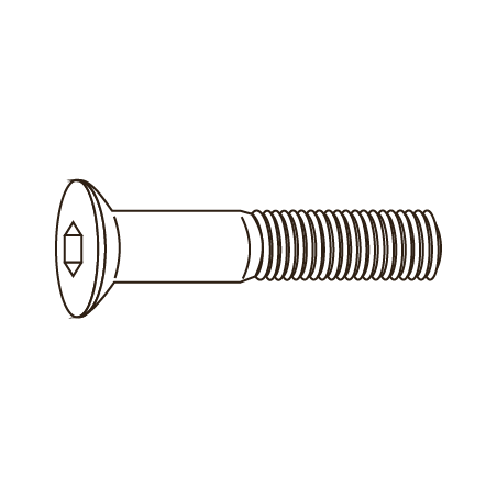 Tornillo Allen Cabeza de Eparar DIN 7991 M8X25 A2 Inox Passivado CHEMITOOL