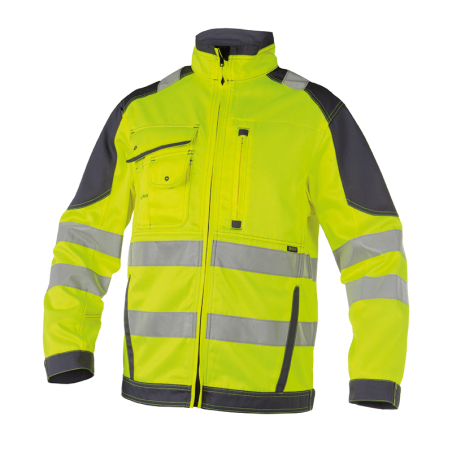 Casaco de Trabalho Refletor Orlando S +/- 290 g/m² Amarelo Fluo/Cinzento DASSY