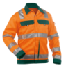 Chaqueta de Trabajo Reflectante Dusseldorf L +/- 290 g/m² Naranja Fluo/Verde Botella DASSY