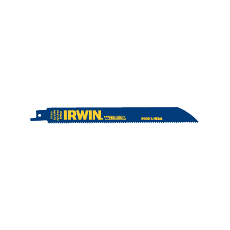 Hojas Bimetálicas para Sierras de Sable para Metal y Madera WELDTEC IRWIN 810R 200 mm, 10 TPI (2un.)