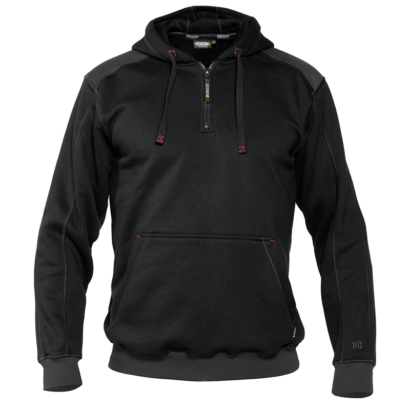 Camisola com Capuz Indy L +/- 340 g/m² Preto/Cinzento DASSY Camisola com Capuz Indy L +/- 340 g/m² Preto/Cinzento DASSY