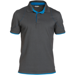 Polo Orbital L +/- 220 g/m² Gris/Azul Celeste DASSY