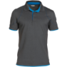 Polo Orbital L +/- 220 g/m² Gris/Azul Celeste DASSY