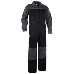 DASSY Cannes Two-Tone Overall L +/- 245 g/m² Black/Grey