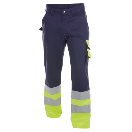Calças de Trabalho Refletoras Omaha n.º 62 +/- 300 g/m² Azul Marinho/Fluo Amarelo DASSY